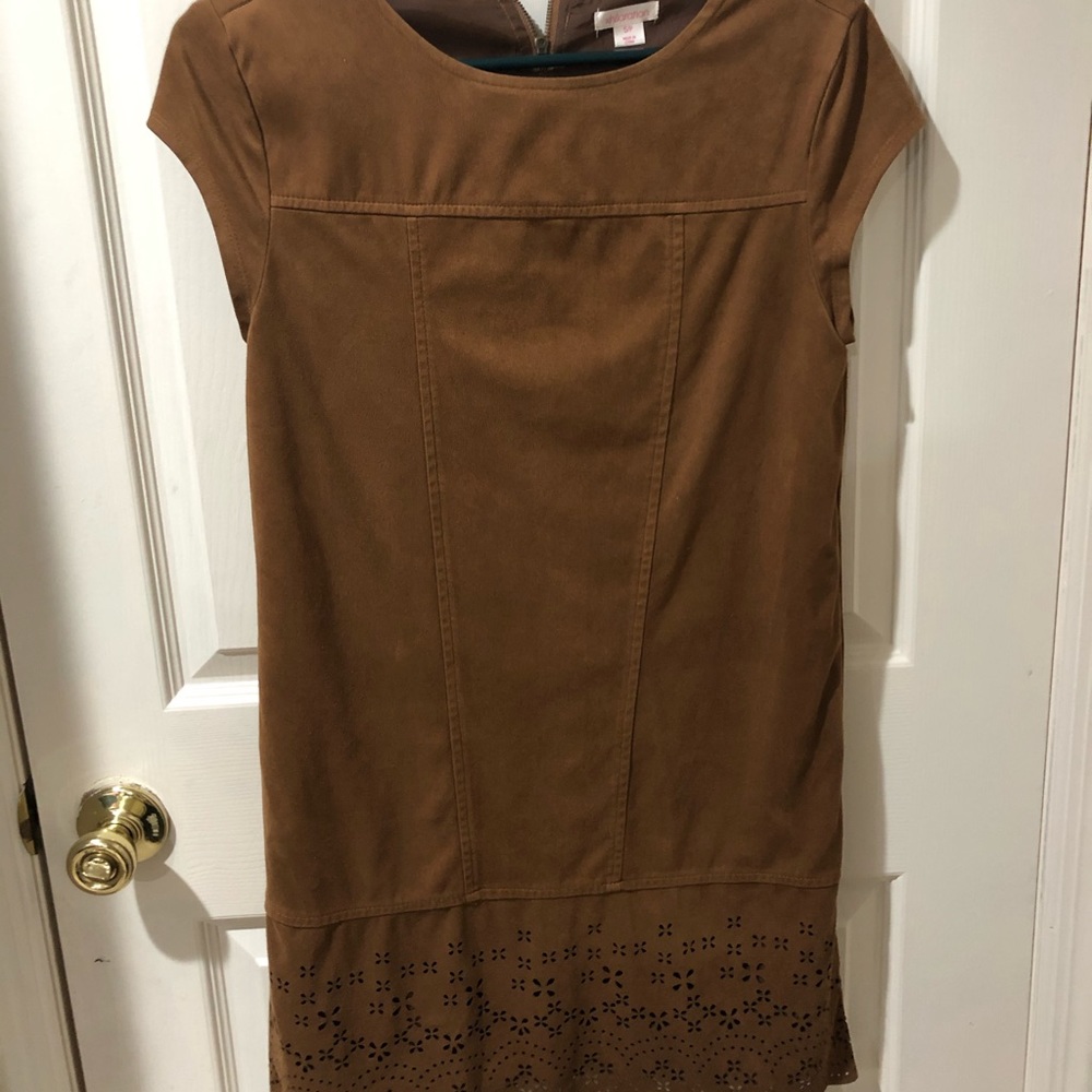 Brown Suede Dress